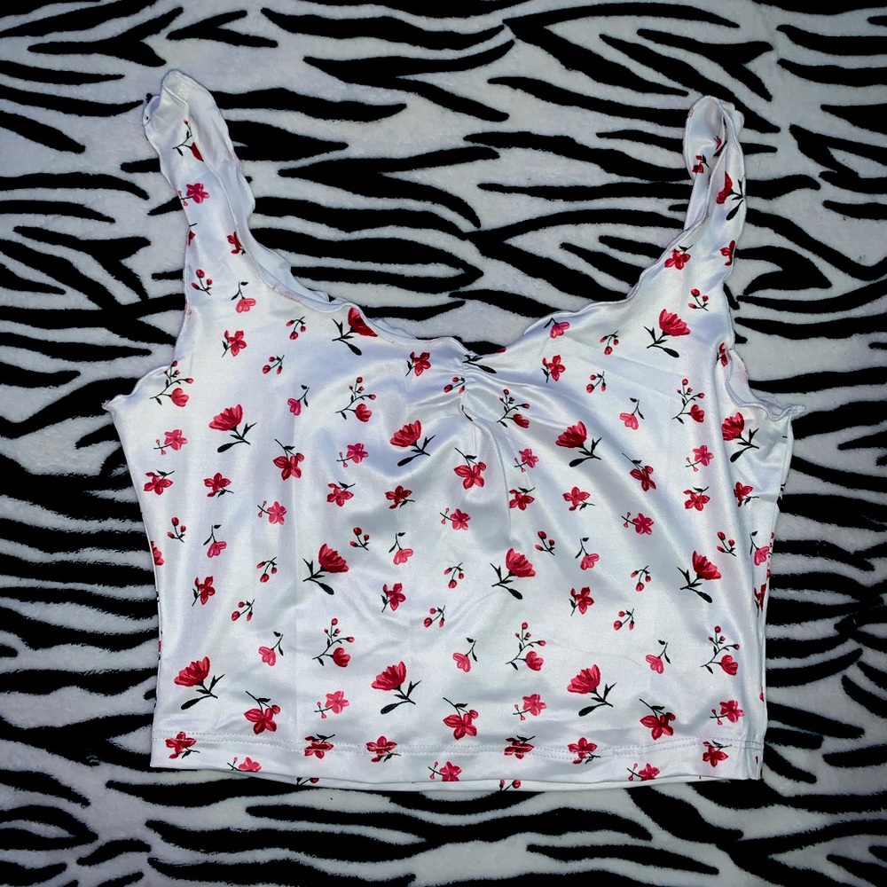White Floral Top